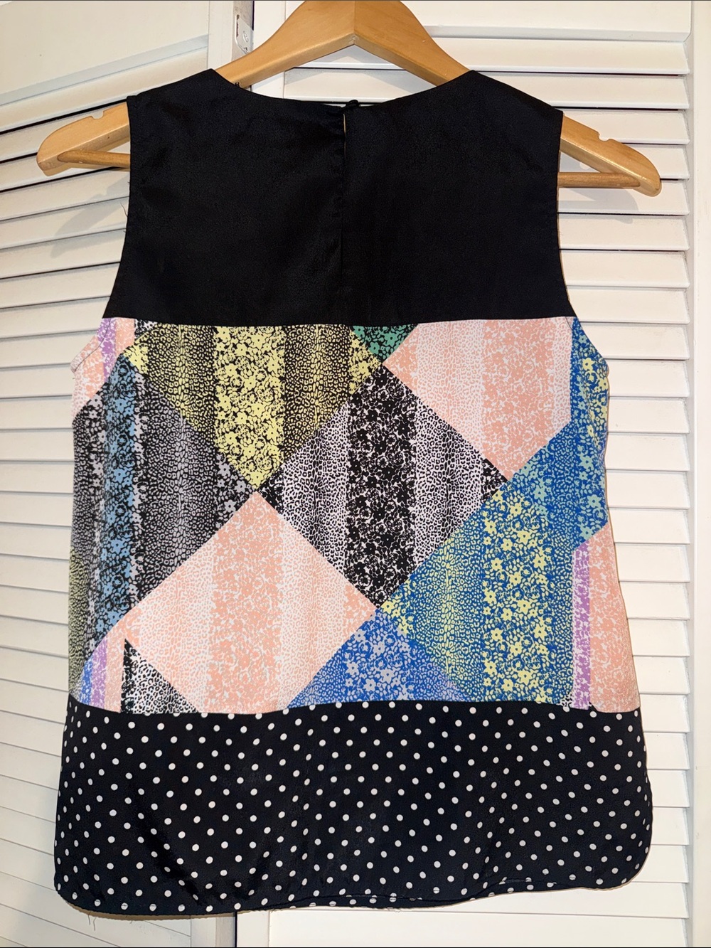 Bar III Multicolor Color-patch Blouse - S - Picture 4 of 4